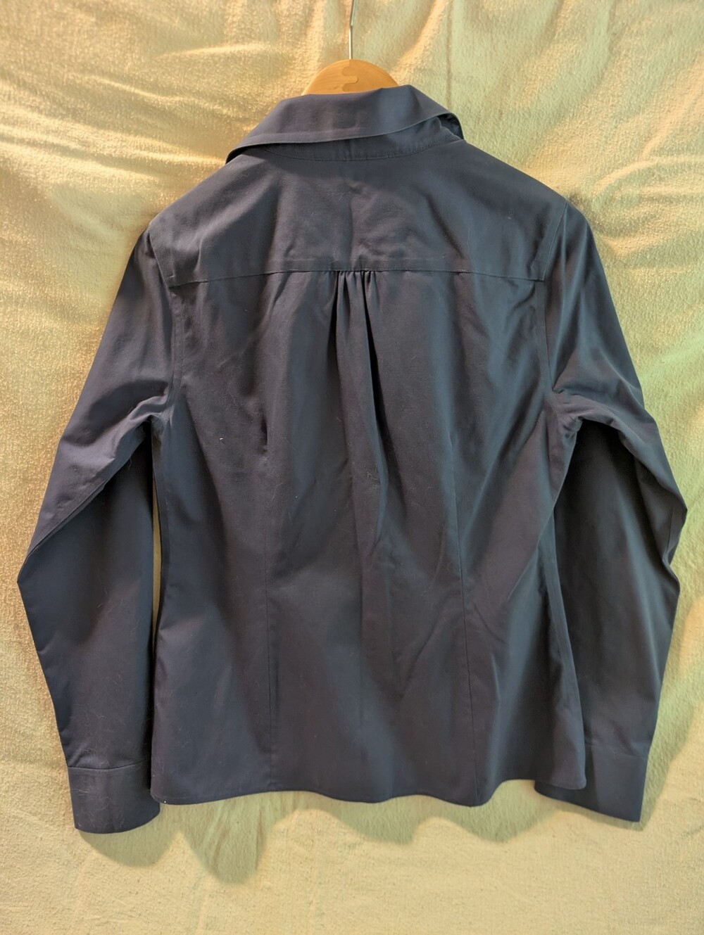 Brooks Brothers Tailored Blue Button-Up Blouse Size 8 - Picture 2 of 3